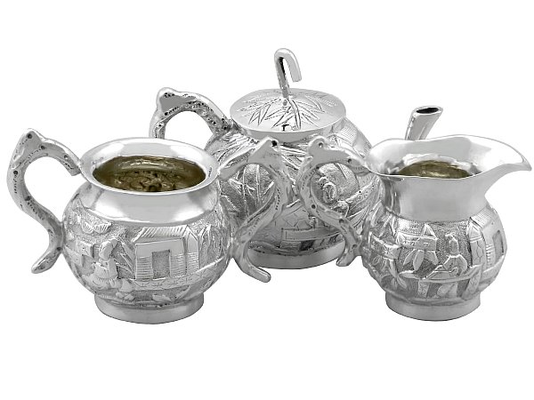 Miniature Silver Tea Set 