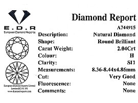 Over 2 Carat Diamond Engagement Ring