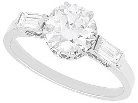 Antique 1.32 ct Diamond Solitaire Engagement Ring
