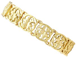 Antique Art Nouveau 18 ct Yellow Gold Bracelet