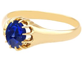 Edwardian Sapphire Ring in 14ct Yellow Gold 