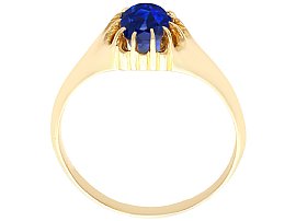 Edwardian Sapphire Ring in Yellow Gold