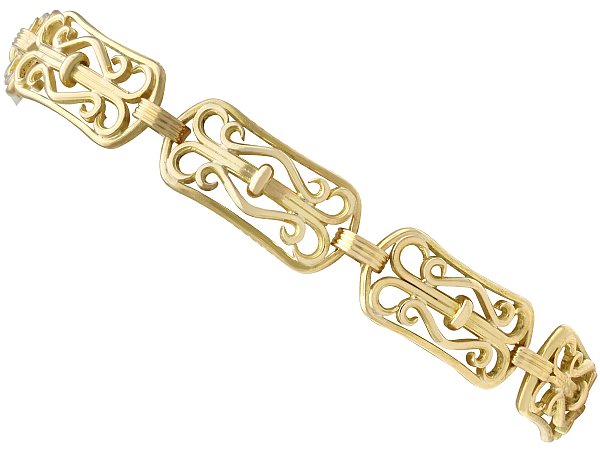 Art Nouveau Style Bracelet in Gold