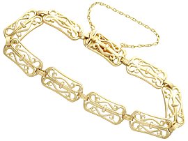 Antique Art Nouveau Style Bracelet in Gold