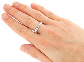 Eternity Ring with 18 Diamonds Wearing 