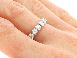 Wearing Eternity Ring with 18 Diamonds