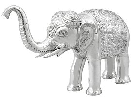 Vintage Indian Silver Elephant