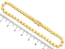 18k Yellow Gold Diamond Tennis Bracelet Size Guide
