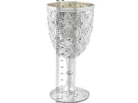 19th Century Wine Goblet for Sale Size