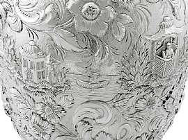 19th Century Claret Jug in Silver