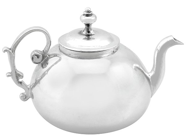 Dutch Silver Miniature Teapot