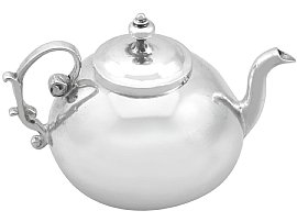 Antique Dutch Silver Miniature Teapot