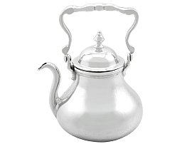 Silver Miniature Tea Kettle 