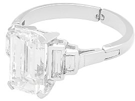 1.85 Ct Emerald Cut Diamond Ring