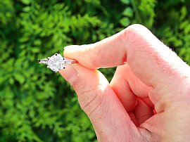 1.44 Carat Diamond Ring Solitaire Outside