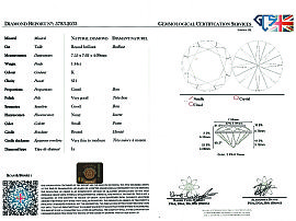 GCS 1.44ct Diamond Solitaire Ring Report