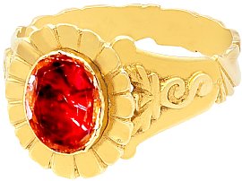 Victorian Garnet Ring in Yellow Gold UK