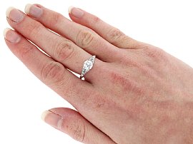 Wearing I Colour Diamond Solitaire Ring UK