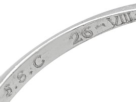 VS1 Diamond Trilogy Ring in Platinum for Sale Hallmarked 