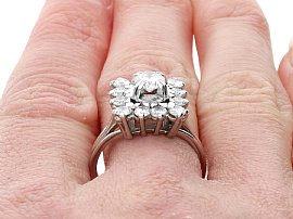 Diamond ring wearing