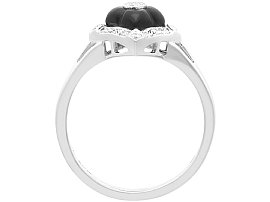 Onyx and Diamond Ring