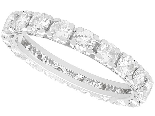18ct White Gold Eternity Band for Sale