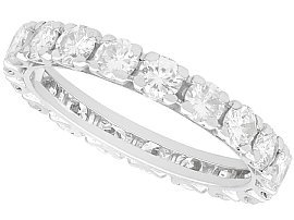 Vintage 1.90 ct Diamond and 18 ct White Gold Full Eternity Band