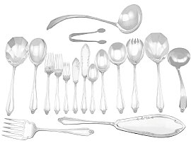 Table Canteen of Silver Cutlery for 12