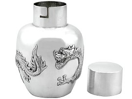 Chinese Silver Tea Caddy