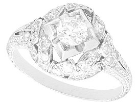 1920s 0.68ct Diamond and Platinum Dress Ring