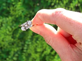 Petite Twist Diamond Engagement Ring