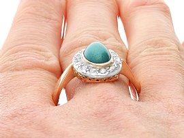 Edwardian turquoise ring 