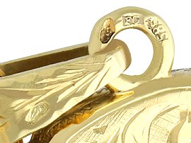 Gold and Enamel Locket Antique Hallmark