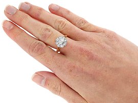 1910s Diamond Ring Wearing