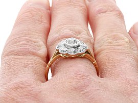 1910s Diamond Ring Wearing