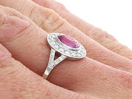 Pink Sapphire Dress Ring 