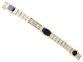 Vintage Diamond and Sapphire Bracelet