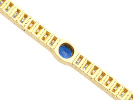 Gold Diamond and Sapphire Bracelet