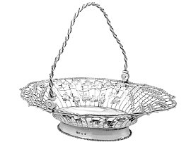 Georgian oval silver basket for sale UK