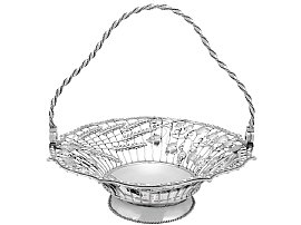 oval silver basket for sale UK
