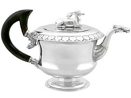 German Silver Teapot - Antique Circa 1820