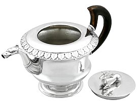Dutch Silver Teapot Detail 