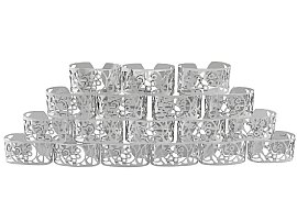 Sterling Silver Napkin Rings - Contemporary (2000); C8062