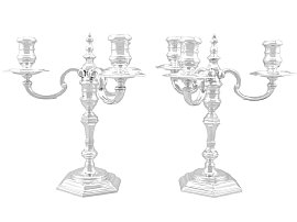 pair of vintage 3 candle candelabra for sale UK