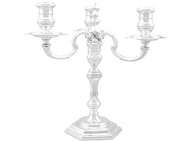 pair of vintage 3 candle candelabra for sale