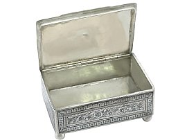 Silver and Niello Enamel Box