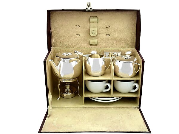 Boxed Silver Picnic Tea Set