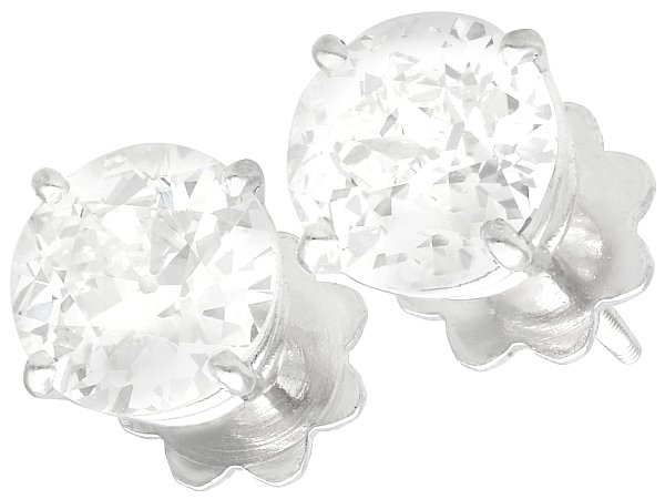 Edwardian Diamond Stud Earrings