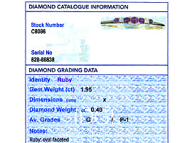 Yellow Gold Ruby and Diamond Bangle Diamond Grade