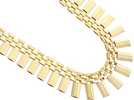 Vintage French Gold Necklace for Sale 